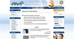 Desktop Screenshot of ewerk-onlineshop.de